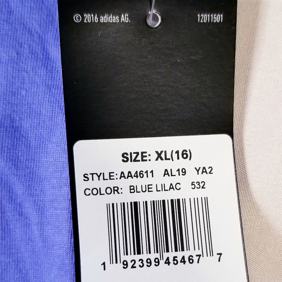 NWT Adidas Girls Tanktop Size: XL (16) - Picture 3 of 8